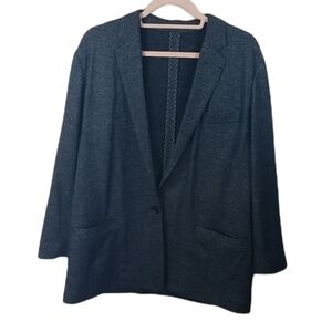 Massimo Dutti Charcoal Gray Blazer Jacket L